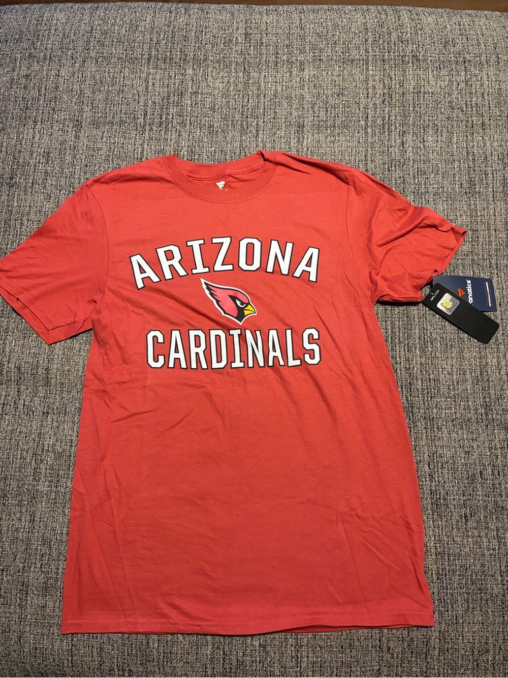NEWT Fanatics Arizona Cardinals Red Crewneck Logo Tee